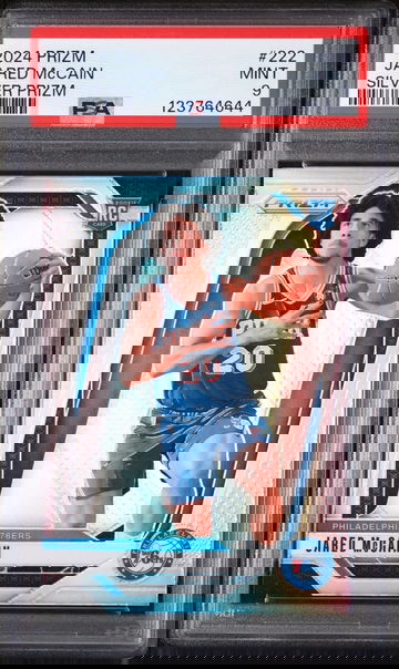 2024 Panini Prizm Silver Prizm Jared Mccain #222 PSA 9