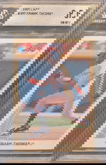 1990 Leaf Frank Thomas #300 Rookie Card BGS 8.5