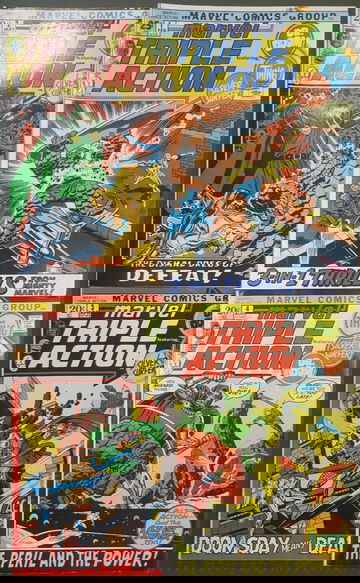 MARVEL TRIPLE ACTION LOT (1972)