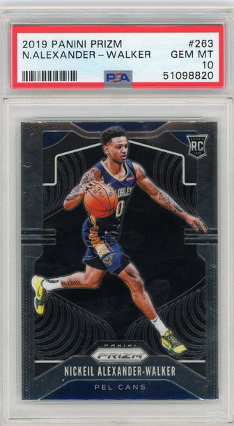 2019-20 Prizm #263 Nickeil Alexander-Walker Base RC PSA 10 Gem Mint