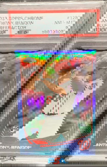 2013 Topps Chrome Anthony Rendon Rookie Blue Refractor /199 PSA 8