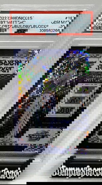 2022 Contenders Optic RC Bobby Witt Jr. Building Blocks #19 PSA 10 Royals Rookie