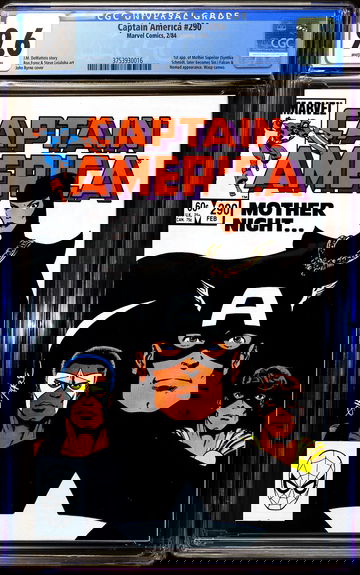 Captain America #290 🔥 1st Red Skull Daughter - SIN 🔥 CGC 9.6 - WHITE Pages