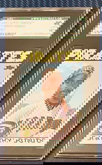 1986 Topps Traded #11T Barry Bonds Rookie Pirates SGC 10 Gem Mint