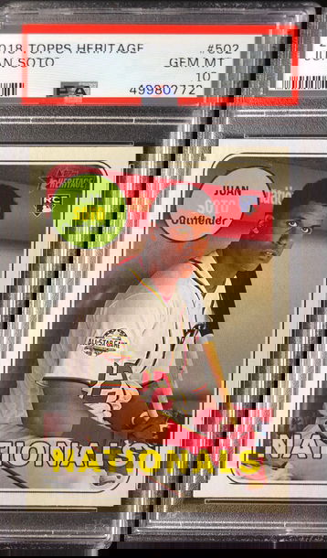 2018 Topps Heritage Juan Soto High Number #502 PSA 10