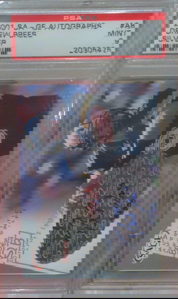 2001 SAGE Autographs SILVER Drew Brees #A8  16/300