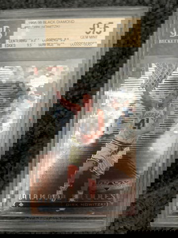 1998-99 Upper Deck Black Diamond Dirk Nowitzki RC BGS 9.5