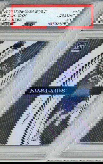 2021 PANINI DONRUSS OPTIC STAR GAZING #5 NIKOLA JOKIC NUGGETS PSA 10 LOW POP