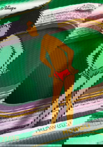 2025 Topps Chrome Disney Mowgli Green Refractor /99 #105