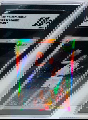 Dirk Nowitzki 1998 Topps Chrome Refractor SGC 10