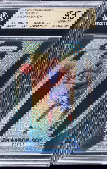 2017-18 De’Aaron Fox Panini Prizm Mojo Refractor /25 BGS 9.5 Gem Mint