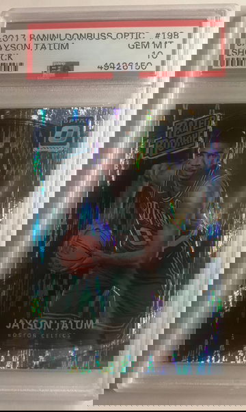 2017 Panini Donruss Optic Jayson Tatum Shock PSA 10 Gem-Mint