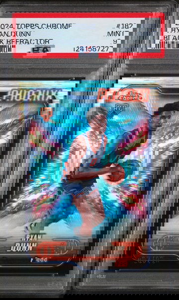 2024 Topps Chrome Black Refractor Ryan Dunn #182 /10 PSA 9