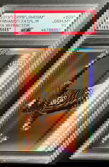 2019 Topps Chrome Sepia Refractor #203 Fernando Tatis Jr PSA 10 GEM MINT