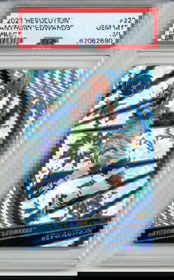2021 PANINI REVOLUTION IMPACT #22 ANTHONY EDWARDS /149 TIMBERWOLVES PSA 10