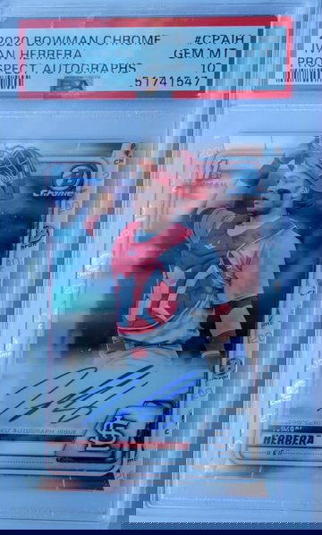 2020 Bowman Chrome IVAN HERRERA Auto PSA 10