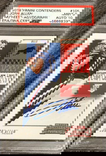 Josh Allen PSA 9, AUTO 10