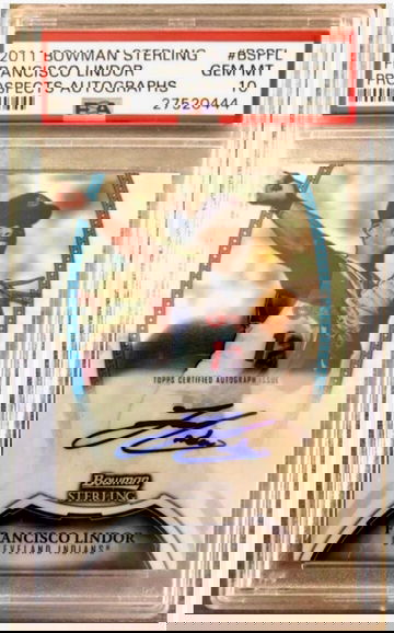 2011 Bowman Sterling Francisco Lindor Autograph PSA 10 RC SP Prospect Auto💥