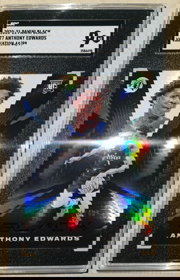 Anthony Edwards RC⚡️2020-21 Black Variation /99 SGC 9 MINT 