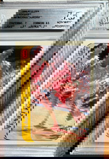 1986 Fleer Sticker Michael Jordan BGS 7.5