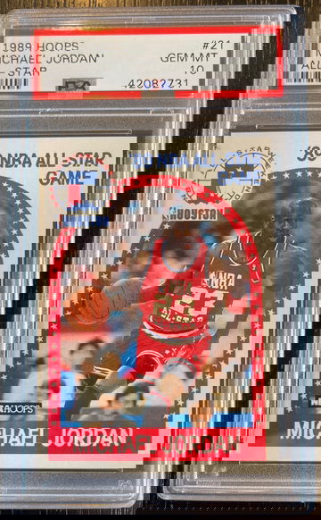 1989 Hoops Michael Jordan 21 psa 10 all star