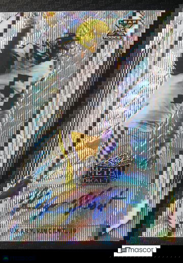 Kary Vincent Jr 2021 Leaf Metal Draft XRC Silver Wave Parallel #39/75 LSU Tigers