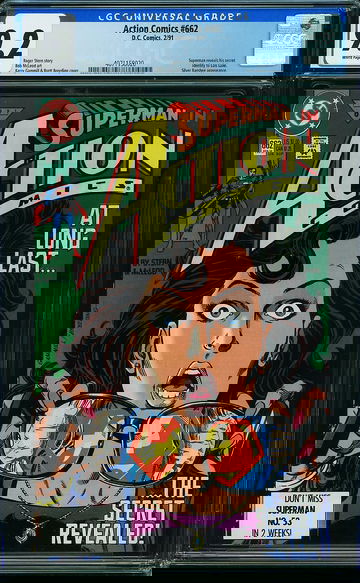 ACTION COMICS #662, CGC 9.2 NM-