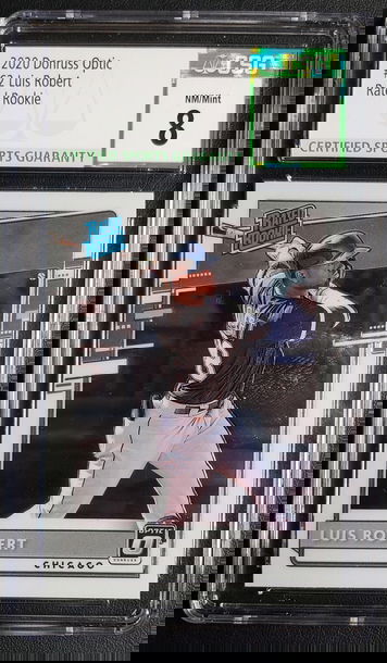 2020 Donurss Optic #62 Luis Robert RC CSG 8 NM-MT