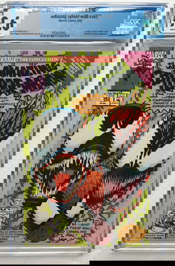 AMAZING SPIDER-MAN #363 CGC 9.6 (!?!) PERFECTLY CENTERED! FREE S/H.