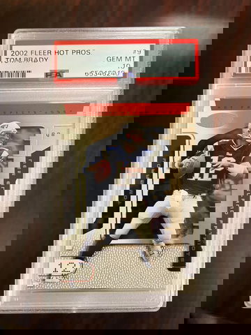 2002 Fleer Hot Pros Tom Brady PSA 10