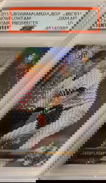 2017 Bowman Mega Box Shohei Ohtani  #BCP31 Chrome Prospects Mojo Refracter