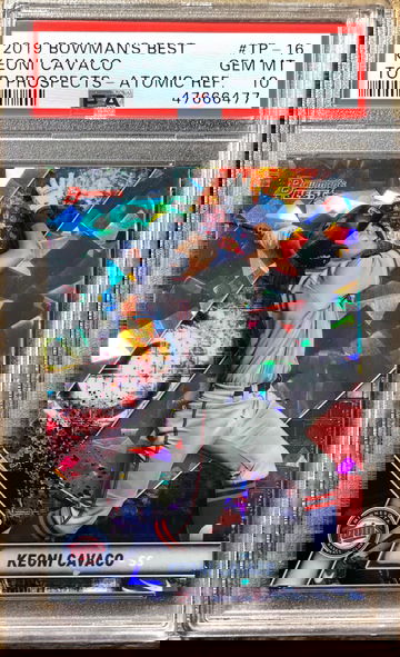 Keoni Cavaco 2019 Bowman’s Best Top Prospects Atomic Refractor PSA10 Gem Mint 