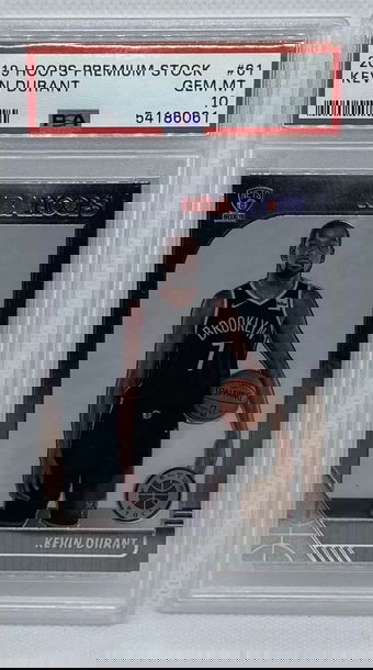 Kevin Durant 2019-20 Panini NBA Hoops Premium Brooklyn Nets PSA 10 GEM MT