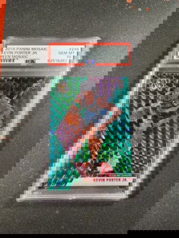 2019 Panini Mosaic Kevin Porter Jr. Green Mosaic Rookie Card #248 PSA 10 MINT