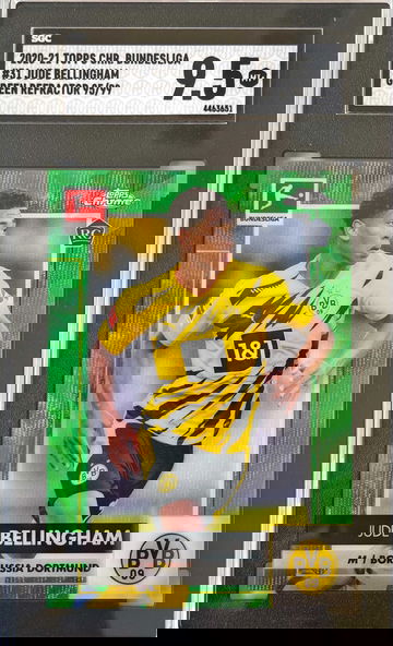 2021 Topps Chrome Bundesliga Jude Bellingham Green Refractor /99 SGC 9.5 