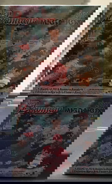 Lot of (2) 2018 Bowman Mega Box Baseball Sealed