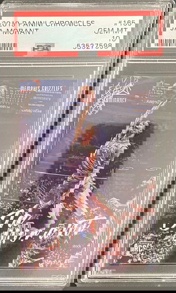 2019-20 Panini Chronicles Luminance Ja Morant Rookie PSA 10