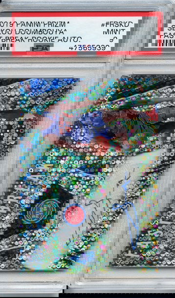 Sekou Doumbouya Prizm Fast Break Rookie Auto PSA 9