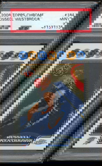 2008 Topps Chrome Russell Westbrook PSA 9