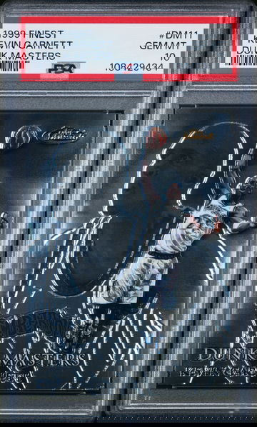 1999 FINEST DUNK MASTERS #DM11 KEVIN GARNETT /750 PSA 10 POP 3 CELTICS HOF 🎆