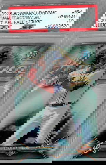 2018 Bowman Chrome 2017 Arizona Fall League Fall Stars RA Ronald Acuna Jr.