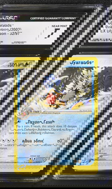 2003 Pokémon EX Dragon Gyarados #32/97 CGC 7
