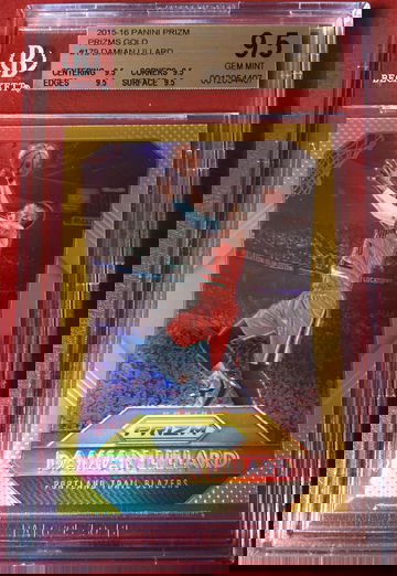 Damian Lillard Prizm Gold BGS 9.5