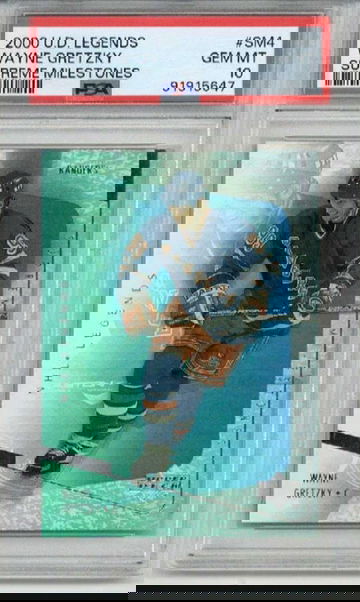 2000 UPPER DECK LEGENDS SUPREME MILESTONES WAYNE GRETZKY RANGERS PSA 10