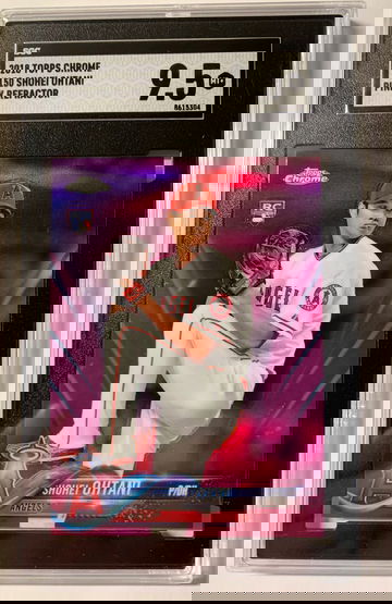 2018 Topps Chrome 150 Shohei Ohtani Pink Refractor SGC 9.5