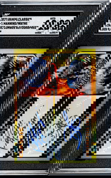 2022 Peyton Manning/Reggie Wayne Classic Combo Auto 4/4