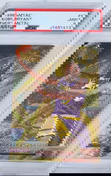 1996 Metal Kobe Bryant Cyber Metal PSA 9