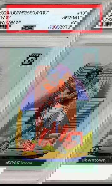 2024 PANINI DONRUSS OPTIC DOWNTOWN! BO NIX #19 PSA 10 RC