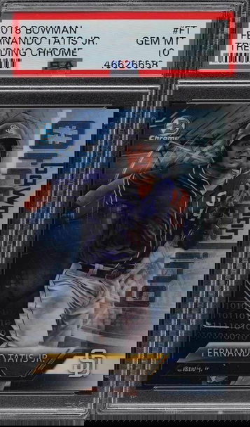 2018 Bowman Chrome Fernando Tatis Jr. Trending Chrome PSA 10 Gem-Mint