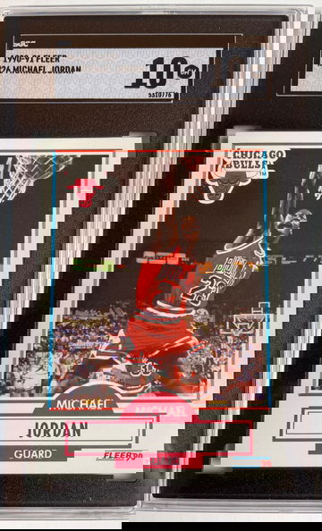 SGC 10 1990 Fleer Michael Jordan 